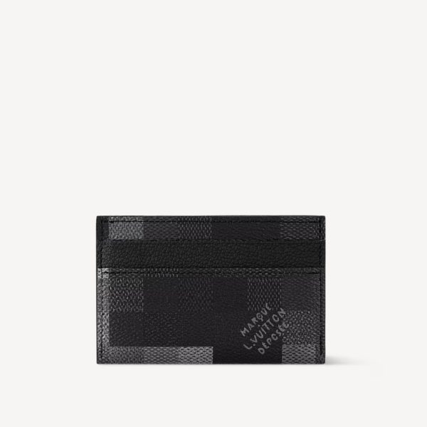 LV DOUBLE CARD HOLDER (BLACK)