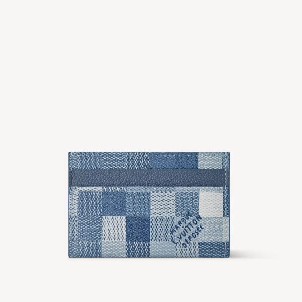 LV DOUBLE CARD HOLDER (INDIGO)