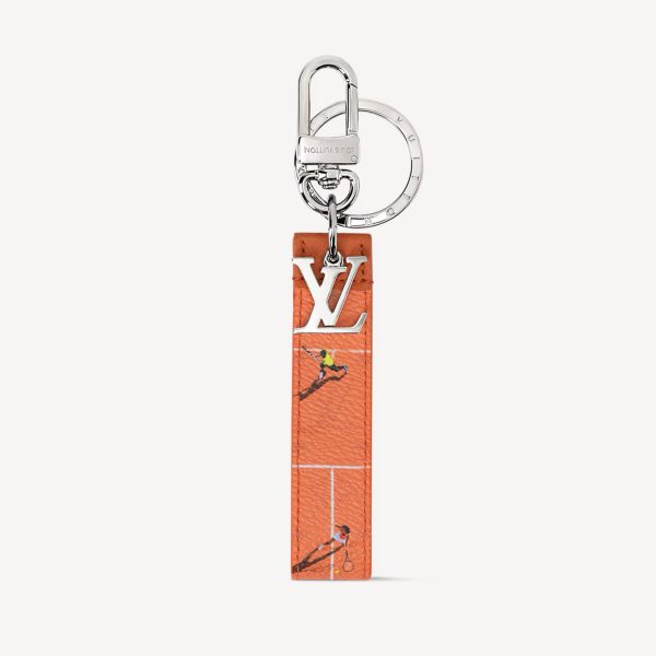 LV DRAGONNE SPORT KEY HOLDER & BAG CHARM (ROUGE BRIQUE)
