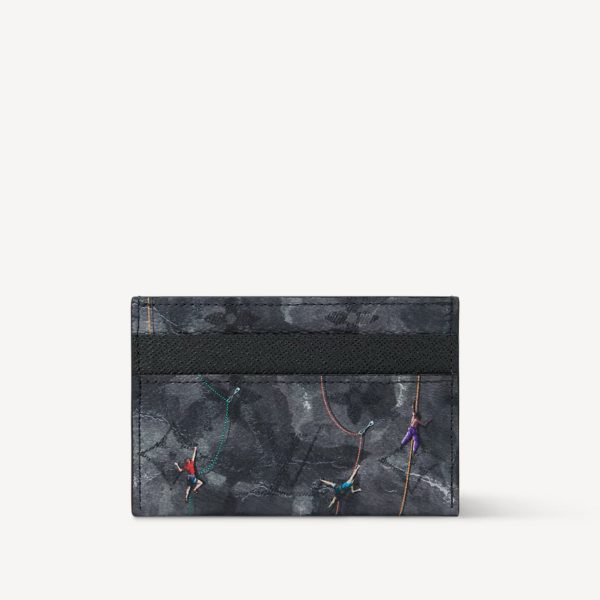 LV DOUBLE CARD HOLDER (BLACK)
